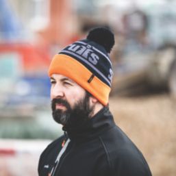 Scruffs  Trade Bobble Hat Black/Orange