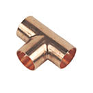 Flomasta  Copper End Feed Equal Tees 22mm 10 Pack