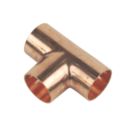 Flomasta  Copper End Feed Equal Tees 22mm 10 Pack