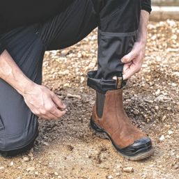 DEWALT Nitrogen Size 7  Brown Water-Resistant Steel Toe Cap Safety Dealer Boots