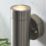LAP Bronx Outdoor Up & Down Wall Light Stainless Steel