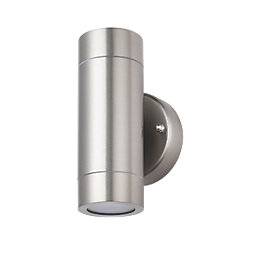 LAP Bronx Outdoor Up & Down Wall Light Stainless Steel