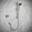 Mira Platinum HP/Combi Rear-Fed Black/Chrome Thermostatic Wireless Digital Mixer Shower