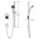 Mira Platinum HP/Combi Rear-Fed Black/Chrome Thermostatic Wireless Digital Mixer Shower