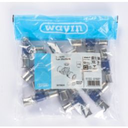 Wavin Tigris K5 Multi-Layer Composite Press-Fit Reducing Tees 20mm x 20mm x 16mm 10 Pack