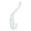 Essentials Coat & Hat Hook White 86mm