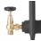 Arroll UK-20 15mm x 1/2" Brass Angled & L/S Traditional Manual Radiator Valve & Lockshield