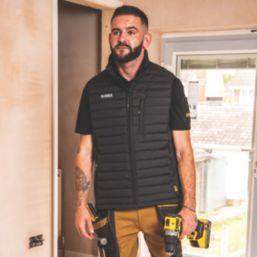 DEWALT Red Cloud Body Warmer Black X Large 45-47" Chest