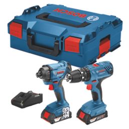 Bosch 06019G5172 18V 2 x 2.0Ah Li-Ion Coolpack  Cordless Combi Drill & Impact Driver Twin Pack