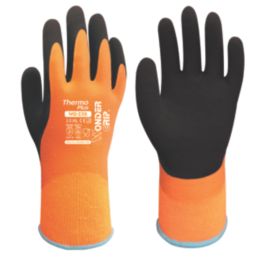Wonder Grip WG-338 Thermo Plus Thermal Waterproof Gloves Orange X Large