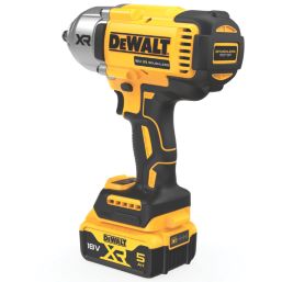 DEWALT DCF900P2T-GB 18V 2 x 5.0Ah Li-Ion XR Brushless Cordless 1/2" Hog Ring High Torque Impact Wrench