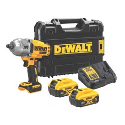 DEWALT DCF900P2T-GB 18V 2 x 5.0Ah Li-Ion XR Brushless Cordless 1/2" Hog Ring High Torque Impact Wrench