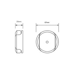 Aqualisa Optic Q Wireless Smart Shower Remote Control Black