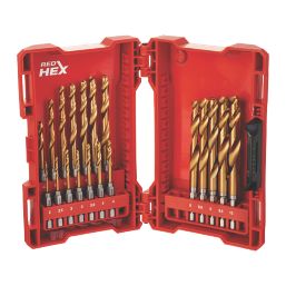 Milwaukee RedHex Hex Shank Metal Drill Bit Set 19 Pieces