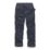 Scruffs Worker Plus Work Trousers Navy/Black 30" W 32" L
