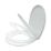 Swirl  Soft-Close with Quick-Release Toilet Seat Stainless Steel & Plastic White