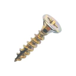 Rawlplug R-QCP PZ Countersunk Self Drilling Woodscrews 4mm x 30mm 250 Pack