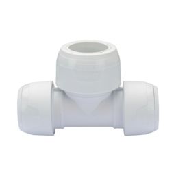 Hep2O  Plastic Push-Fit Reducing Keyless Tee 22mm x 22mm x 28mm