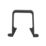 FloPlast  Square Pipe Clips Black 65mm 10 Pack