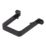 FloPlast  Square Pipe Clips Black 65mm 10 Pack