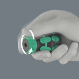 Wera Kraftform Kompakt RA 4 Interchangeable Ratchet Stubby Set 6 Pieces