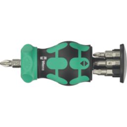 Wera Kraftform Kompakt RA 4 Interchangeable Ratchet Stubby Set 6 Pieces