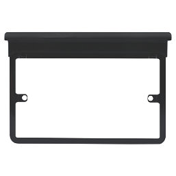 Schneider Electric Lisse  2-Gang Frame Surround Shelf Black