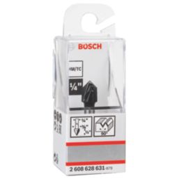 Bosch Standard for Wood 1/4" Straight V-Groove Bit 9.5mm x 12.4mm