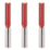 Freud  12.7mm Shank Double-Flute Straight Work Top Jig Kitchen Cutter 12.5mm x 50.5mm 3 Pack