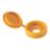 Timco 4-9ga 100 Pack Yellow Plastic Screw Caps