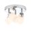Luxor Cylinder 3-Light Bathroom Spotlight Chrome/White