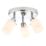 Luxor Cylinder 3-Light Bathroom Spotlight Chrome/White