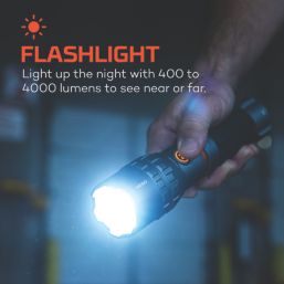 Nebo Slyde King 4K Rechargeable LED Flashlight Storm Grey 4000lm