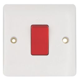 Vimark  50A 1-Gang DP Cooker Switch White
