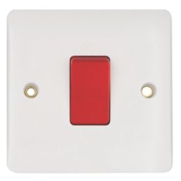Vimark Pro 50A 1-Gang DP Cooker Switch White