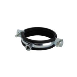 Tesla  87-92mm Rubber Lined Pipe Clips Black/Zinc-Plated 2 Pack