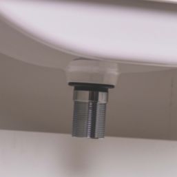 Top-Fix Unslotted Push Button Basin Waste Chrome 60mm