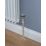 Arroll UK-28 15mm x 1/2" Brushed Nickel Angled Traditional Thermostatic Radiator Valve & Lockshield