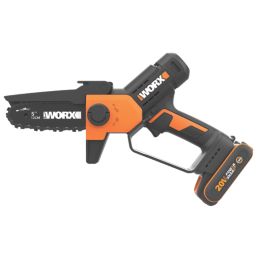 Worx  20V 1 x 2.0Ah Li-Ion PowerShare  Cordless 12cm Mini Chainsaw