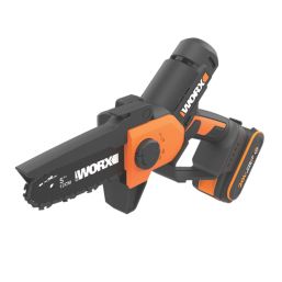 Worx  20V 1 x 2.0Ah Li-Ion PowerShare  Cordless 12cm Mini Chainsaw