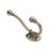 Decohooks Two Prong Ball End Hook Antique Brass 130mm