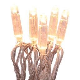 ExtendLite 100 LED Indoor & Outdoor Very Warm White Connectable Icicle Christmas Light Extension Kit
