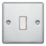 LAP  20A 16AX 1-Gang 2-Way Light Switch  Polished Chrome with White Inserts