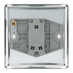 LAP  20A 16AX 1-Gang 2-Way Light Switch  Polished Chrome with White Inserts