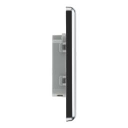 LAP  20A 16AX 1-Gang 2-Way Light Switch  Polished Chrome with White Inserts