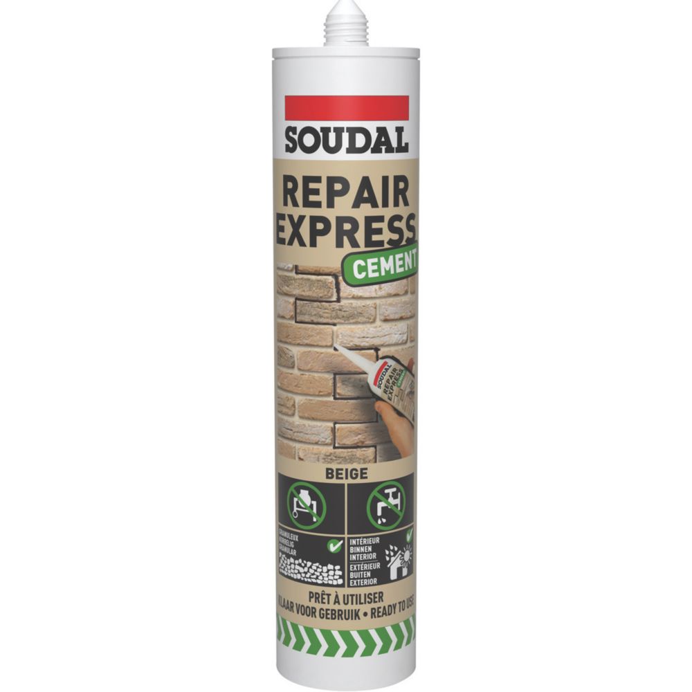 Soudal Repair Express Cement & Concrete Beige 290ml Screwfix