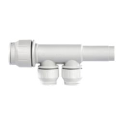 JG Speedfit PEM582215BWP Plastic Push-Fit Reducing 2 Port Plumbing Manifold 22mm x 15mm