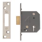 Yale  5 Lever Polished Chrome Mortice Deadlock 64mm Case - 45mm Backset