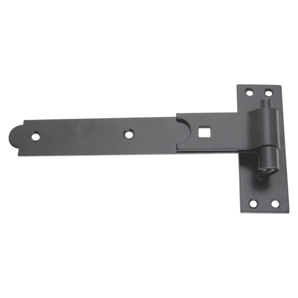 Smith & Locke Black PowderCoated Straight Gate Hinge Hook & Band 134mm