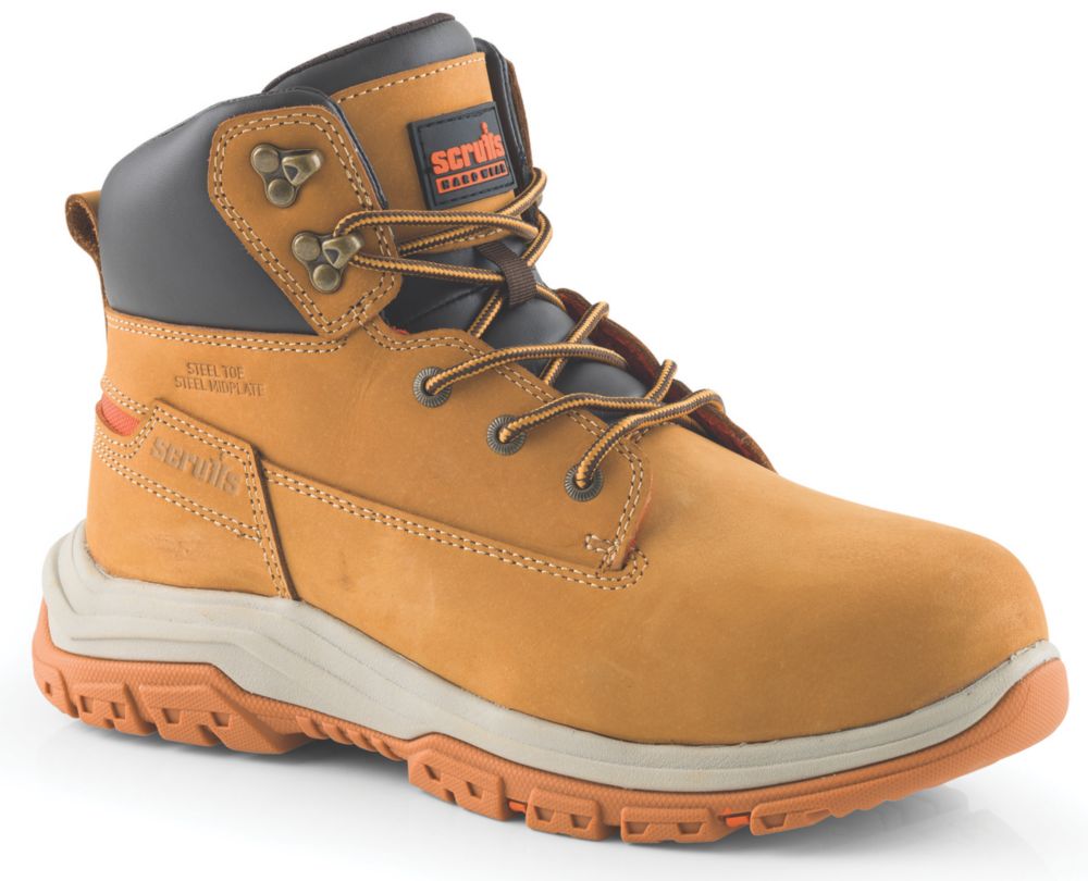 Scruffs Ridge Size 7 Tan Steel Toe Cap Safety Boots Screwfix